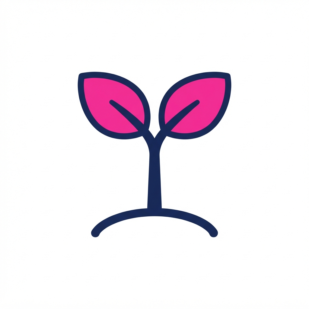 A growing plant representing lasting change